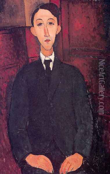 Portrait of a man Oil Painting - Amedeo Modigliani