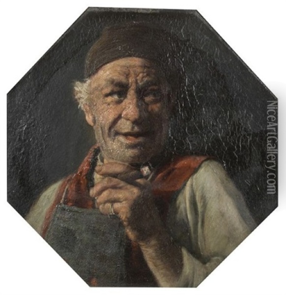 Le Fumeur Oil Painting - Ludwig Kandler
