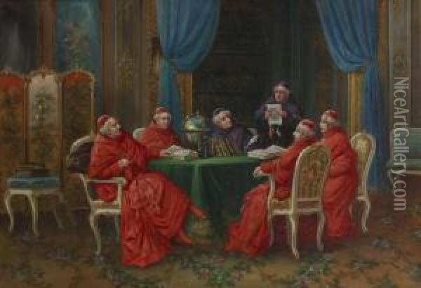 Kardinalskollegium Oil Painting - Stephan Sedlacek