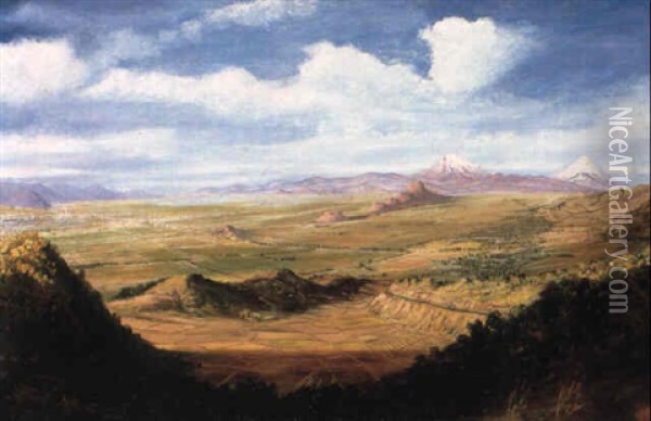 The Valley Of Mexico Oil Painting - Johann Moritz Rugendas