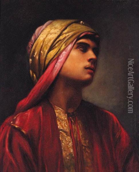 An Arab Prince Oil Painting - Gabriel Paul Guillot