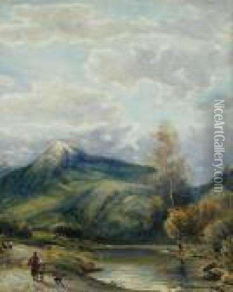 View Bylake Windermere Oil Painting - William Manners