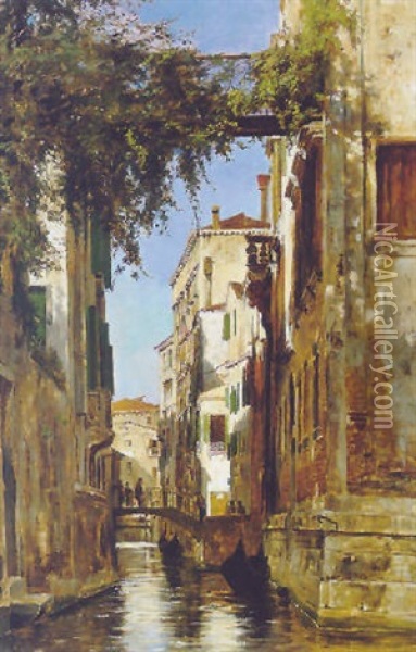 Motiv Aus Venedig Oil Painting - Louisa Begas Parmentier