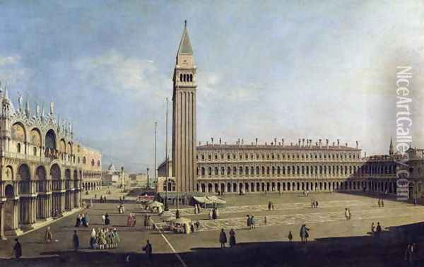 Piazza San Marco, Venice (3) Oil Painting - (Giovanni Antonio Canal) Canaletto