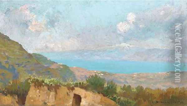 The French coast Oil Painting - Carlo Brancaccio