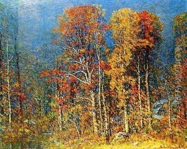 Fall Landscape Oil Painting - John Joseph Enneking
