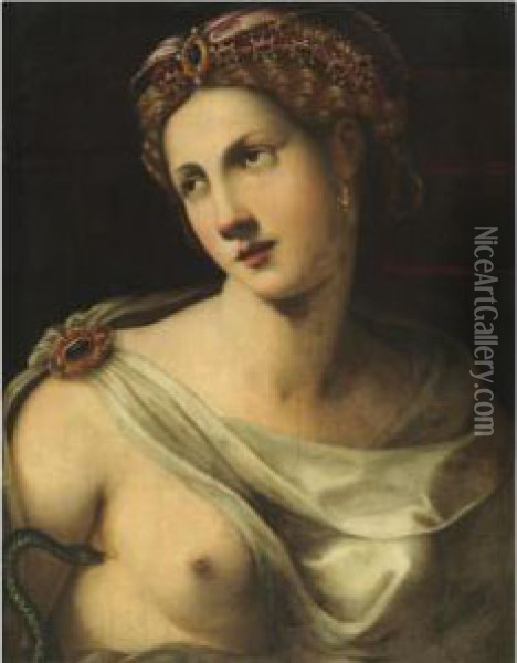 Cleopatra Oil Painting - Michele di Ridolfo del Ghirlandaio (see Tosini)