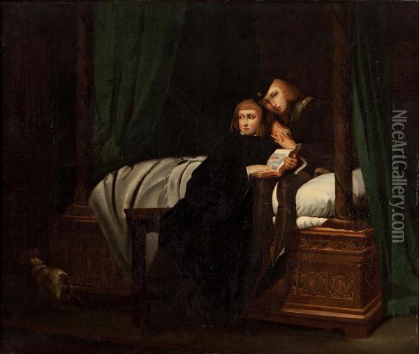 The Princes In The Tower Oil Painting - Hippolyte (Paul) Delaroche