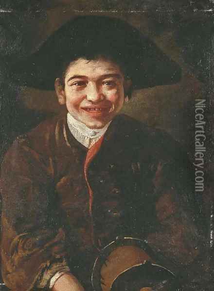 A laughing boy Oil Painting - Giacomo Ceruti (Il Pitocchetto)