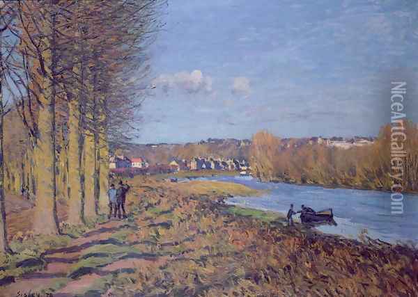 Winter Morning, 1874 Oil Painting - Alfred Sisley