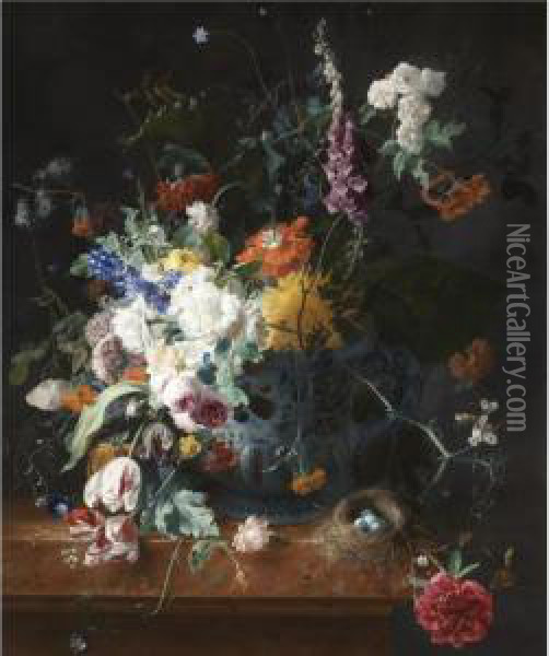 Floral Still Life Oil Painting - Arthur Chaplin