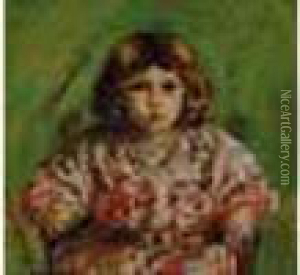 Mireille Enfant Oil Painting - Auguste Pegurier