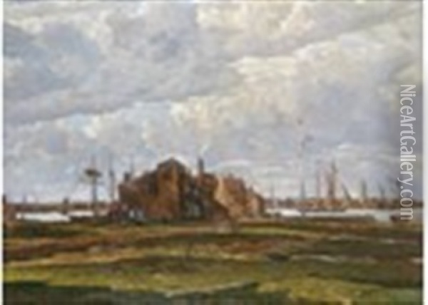 Rainy Night And Windy 'morrow Oil Painting - George Graham