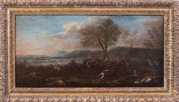 Charge De Cavalerie Oil Painting - Jacques Courtois