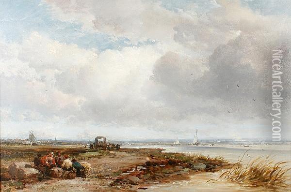Iken, Suffolk Oil Painting - James Webb