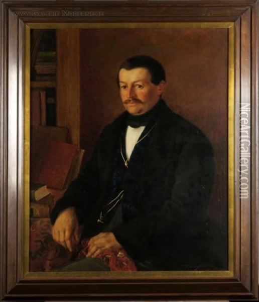 Portrait D'homme Oil Painting - Henry Campotosto