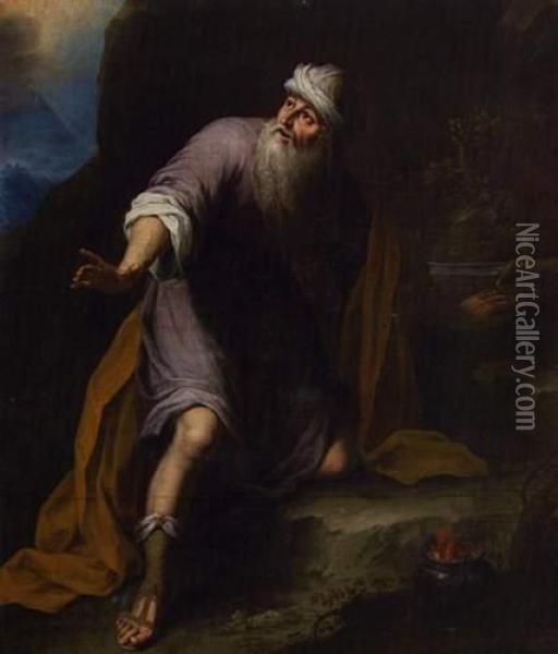 Abraham Patriarche Oil Painting - Giovanni Lanfranco