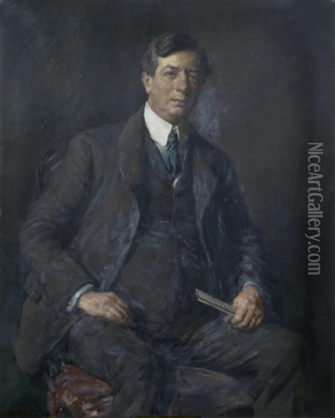 Portrait Of Sir Philip Dawson M.p. (1866-1938) Oil Painting - Stanhope Forbes