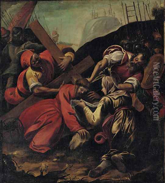 The Road to Calvary Oil Painting - Francesco Vanni