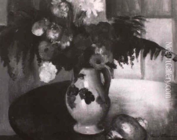 Bouquet Oil Painting - Henri Ottmann