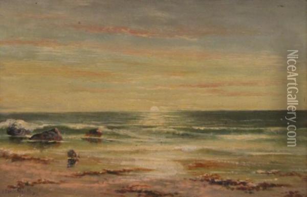 Coastal Landscape Oil Painting - John Elder Moultray