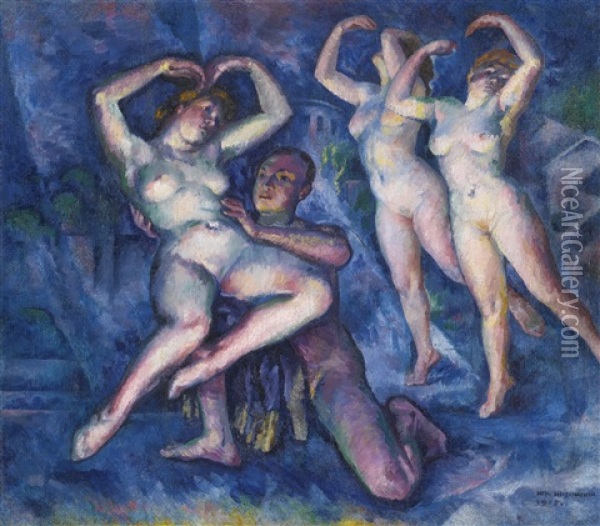 The Dance Oil Painting - Ignati Ignatevich Nivinsky