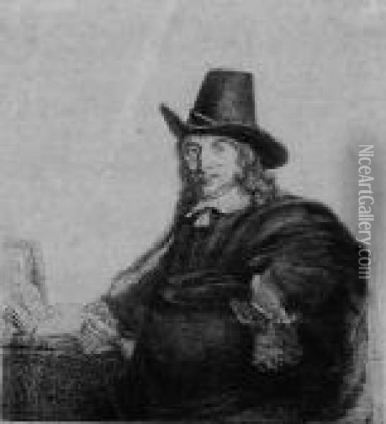 Der Maler Jan Asselijn Oil Painting - Rembrandt Van Rijn