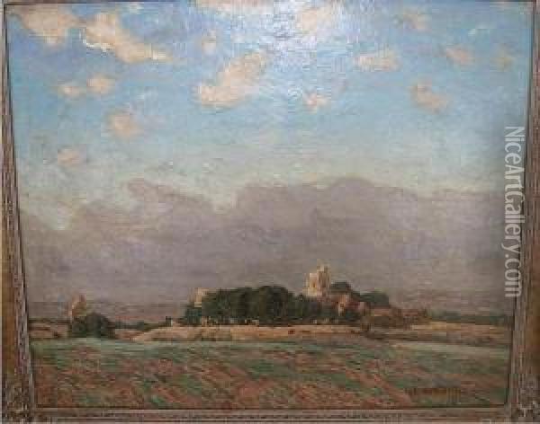 Aldington, Kent Oil Painting - Albert Ernest Bottomley