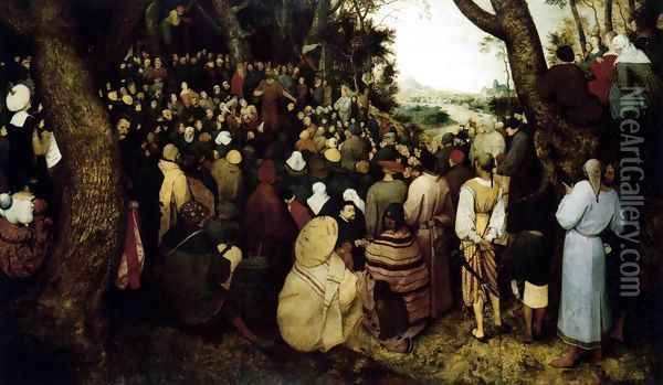 The Sermon of St John the Baptist 1566 Oil Painting - Jan The Elder Brueghel
