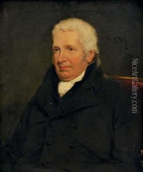 Portrait Of Reverend Joseph Cook (1759-1844) Oil Painting - James Ramsay