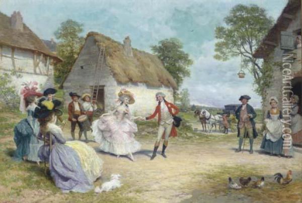 The Country Dance Oil Painting - Lucius Rossi