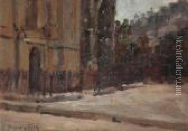 Iglesia En Paris Oil Painting - Pere Ysern Y Alie