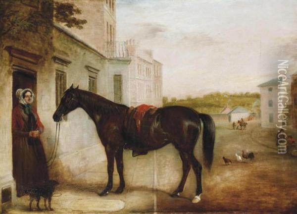 The Pony Of The Late Revd W. I. Woodcock Oil Painting - John Snr Ferneley