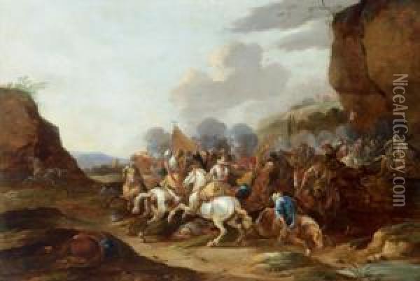 Battaglia Di Cavalieri Oil Painting - Dirck Willemsz. Stoop