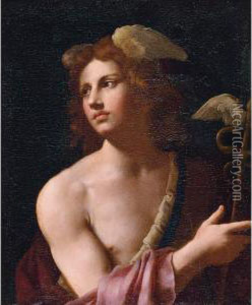 Mercury Oil Painting - Giovanni Domenico Cerrini
