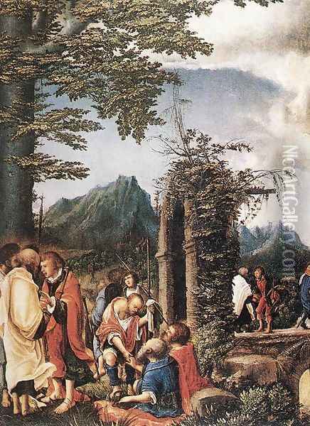 Communion of the Apostles 1516 Oil Painting - Albrecht Altdorfer