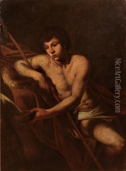 San Giovanni Battista Oil Painting - Niccolo Renieri (see Regnier, Nicolas)