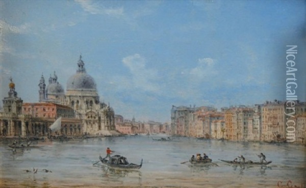 Venise, Vue De San Giorgio Oil Painting - Giovanni Grubas