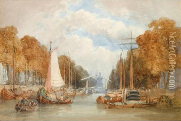 Wyn Haven, Rotterdam Oil Painting - William Callow