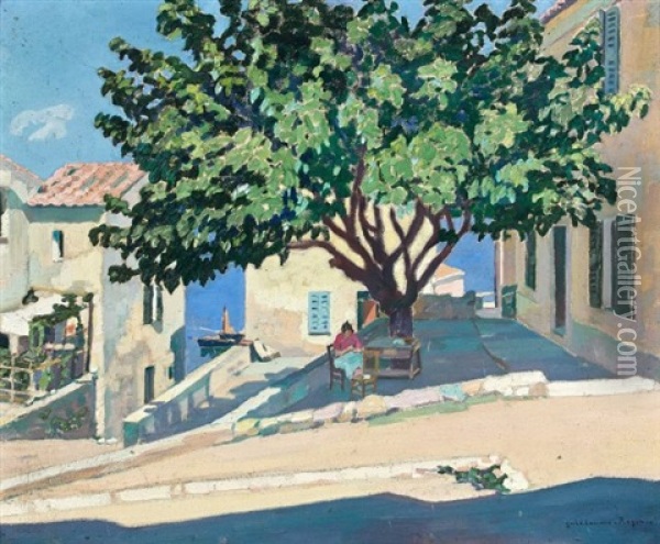 Le Murier A Saint Tropez Oil Painting - Guillaume Georges Roger