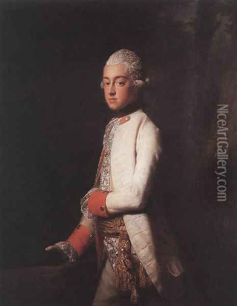 Prince George Augustus of Mecklenburg-Strelitz Oil Painting - Allan Ramsay