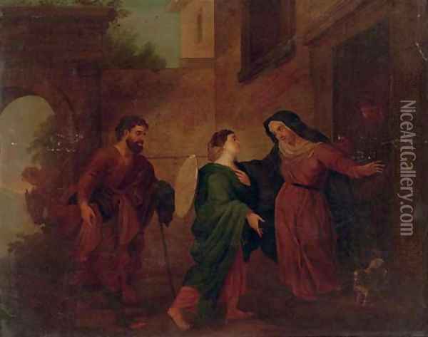 The Visitation Oil Painting - Christian Wilhelm Ernst Dietrich