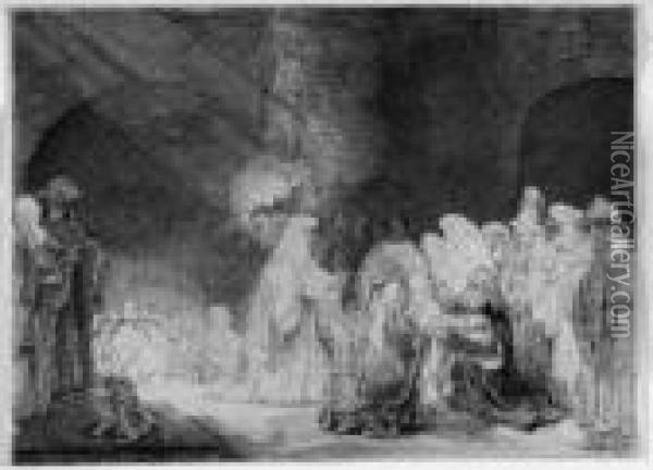 Die Darstellung Im Tempel Oil Painting - Rembrandt Van Rijn