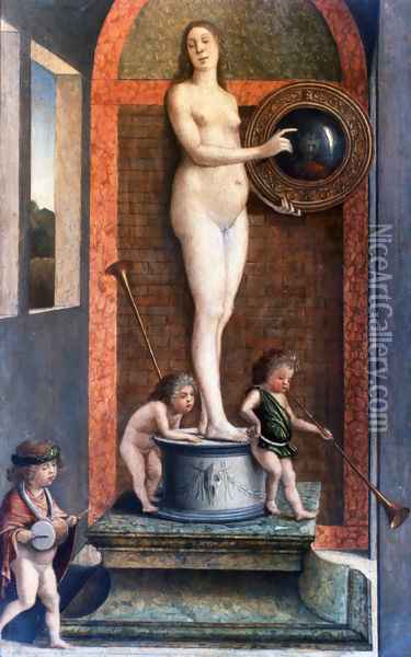Prudence Oil Painting - Giovanni Bellini