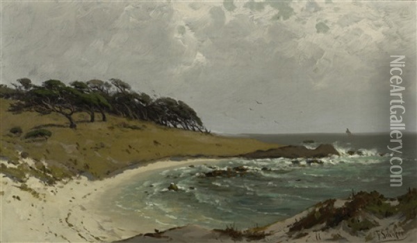 Cypress Point, Monterey Oil Painting - Frederick Ferdinand Schafer