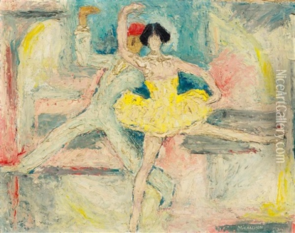 Tanzer Und Tanzerinnen Oil Painting - Hans Michaelson