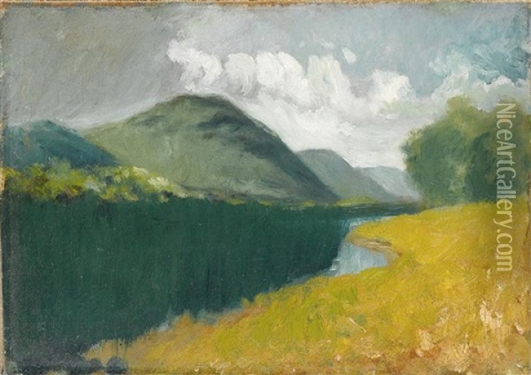 Study For Harper's Ferry West Virginia Oil Painting - John Frederick Peto