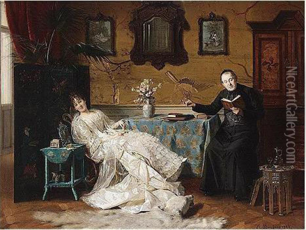 Swiss, 1857-98 Oil Painting - Hermann Beyfuss