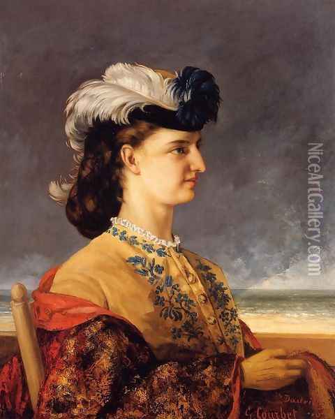 Portrait of Countess Karoly Oil Painting - Gustave Courbet