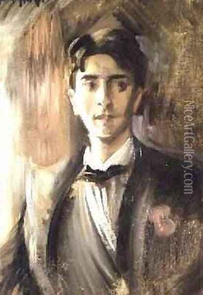Portrait of Jean Cocteau Oil Painting - Frederico de Madrazo